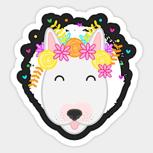 Bull Terrier Kawaii Sticker